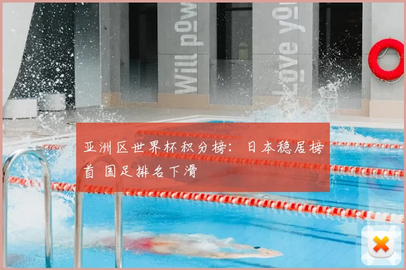 亚洲区世界杯积分榜：日本稳居榜首 国足排名下滑
